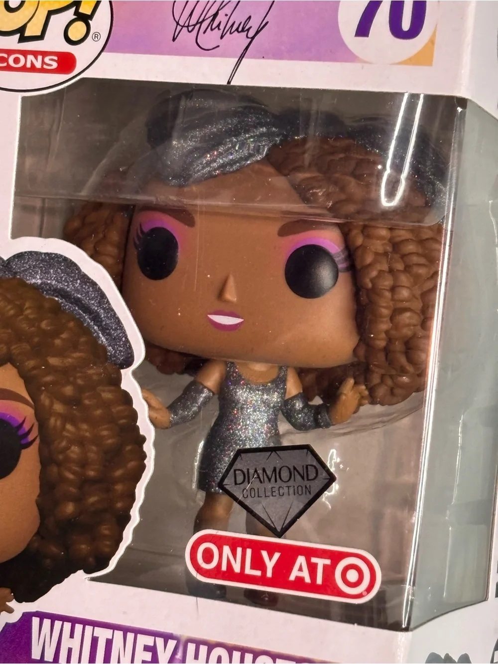 Funko Pop! Icons Whitney Houston #70 Diamond Collection Target Exclusive